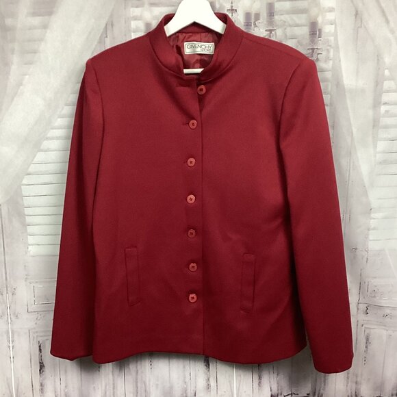 Givenchy Vintage Cherry Red Blazer14 - Picture 1 of 11